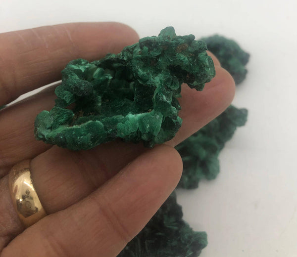 Malachite 1-2 Inch Fibrous Crystal - Infinite Treasures, LLC