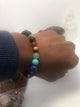 Black Tourmaline Chakra Stretchy Bracelet - Infinite Treasures, LLC