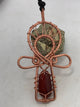 Carnelian and  Copper Ankh Pendant Necklace - Infinite Treasures, LLC